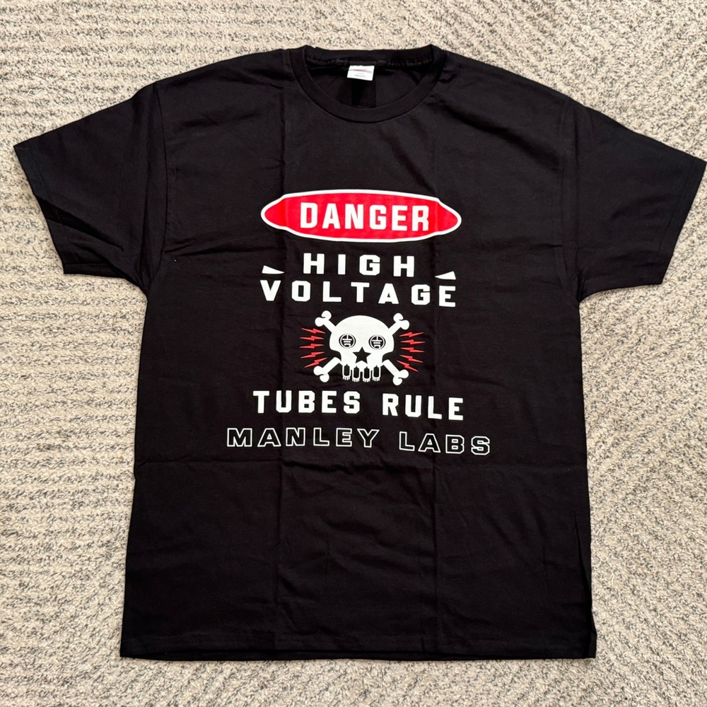 Manley Labs “High Voltage” T-Shirt – Black – Various Sizes